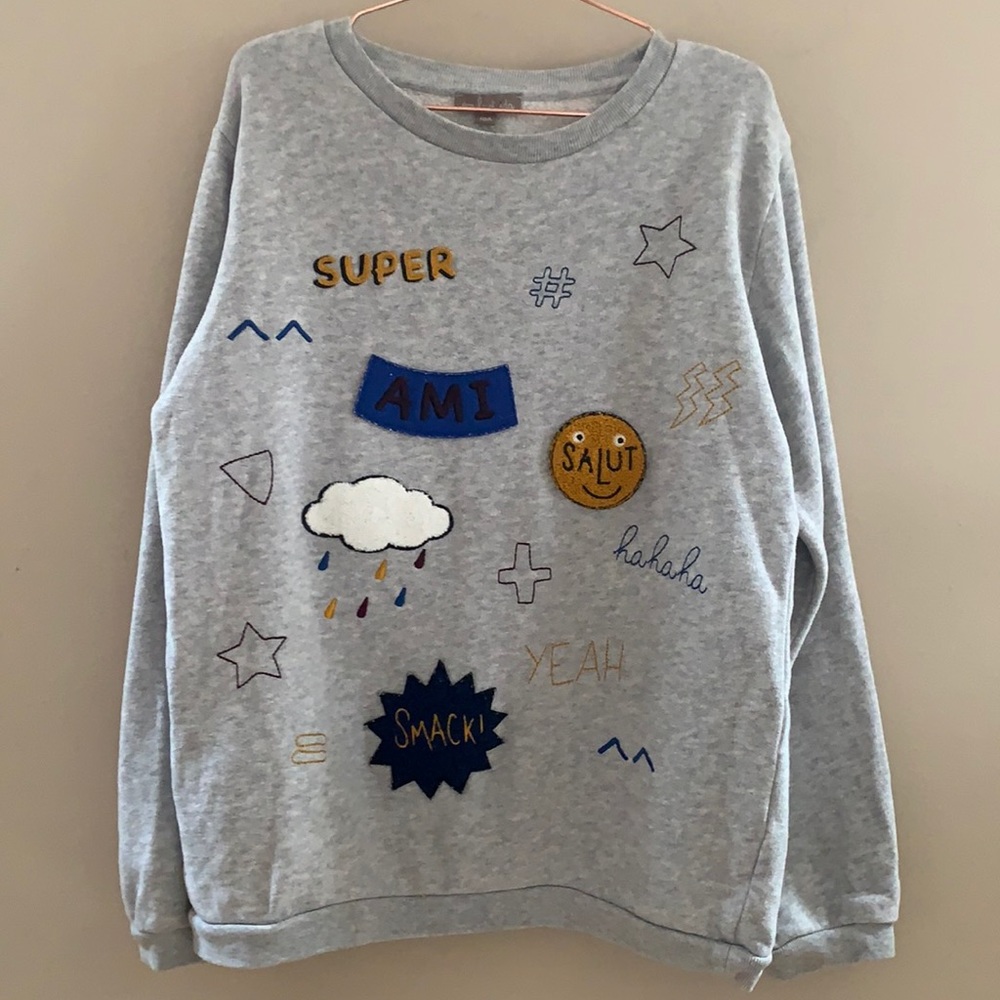 Emile et ida boys pullover Embroidered hashtag 10
